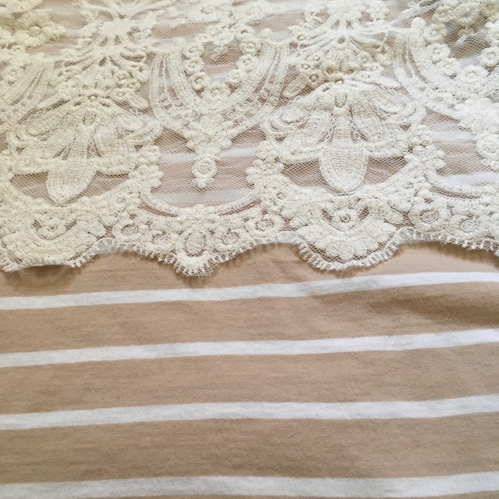 Anthropologie Postmark Nautique Striped Lace Tank - Picture 4 of 6